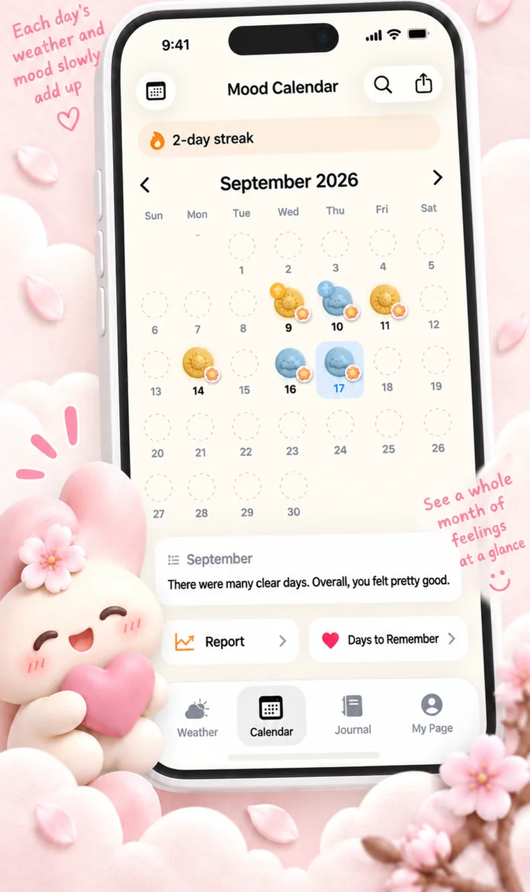 Your month of weather and moods